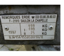 Equipements utilitaire Boussu Hornu - Photos Vivastreet petite remorque